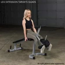 Body Solid Leg Curl and Leg Extension Machine for Quad and Hamstring Workouts