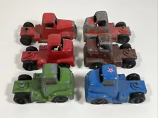 Vintage Tootsietoy Semi Tractor Truck Cab Lot Of 6 COE International RC 180 Mack