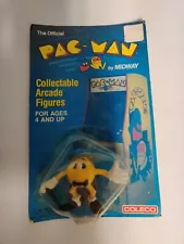 Mr Pac-Man Arcade Figure, Vintage 80s Coleco Video Game PVC Collectible Open PKG