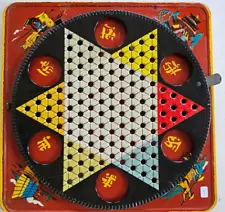 Vintage Chinese Checkers Board Ranger Steel Metal Game - No Marbles