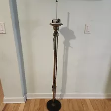 VINTAGE ART DECO Brass Floor Lamp 1940 - 50 Rare Bronze Floor Lamps