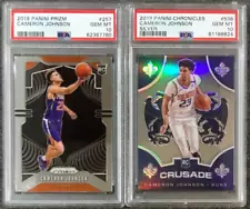 PSA 10 CAM JOHNSON ROOKIE CARDS 2019 PANINI PRIZM #257 CHRONICLES #538 RC SUNS