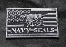 NAVY SEAL TRIDENT SWAT EAGLE 3.5 INCH SEAL MARINE HOOK PATCH [NS8]