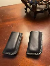 Simply Rugged Black Leather Magazine Pouches for 1911 (Govt. 45)