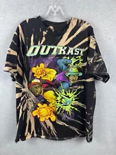 Outkast Superhero Shirt Men's XL Tie Dye Short Sleeve Rap Tee Acid Wash