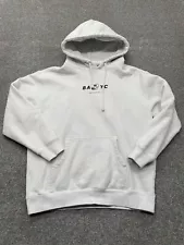 Bored Ape Yacht Club Hoodie Large White BAYC NFT Sweatshirt Exclusive Mens