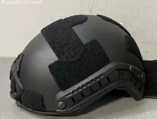 Black Hard Head Veterans ATE Ballistic Combat Helmet - L/XL with Case And Extras