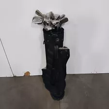 Bundle of 15 Assorted Golf Clubs w/Golf Bag