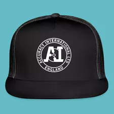 Accuracy International Guns Firearms Logo Black Trucker Hat Cap Adult Size