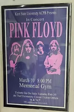 Pink Floyd 1973 KSU Ohio Concert Poster 11 X 17 Framed