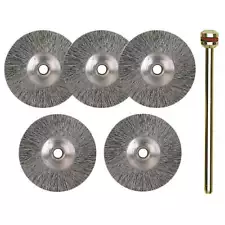 Stainless Steel Wire Wheels, 5 pcs.