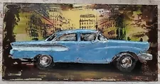 3D Art /Old Cuban Classic Car painting Garage Shop Decoration Decor Gift Sale