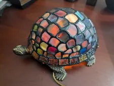 New ListingTiffany Style TURTLE Table Top Night Light Mosaic Stained Glass