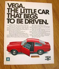 1971 Chevrolet Vega Ad Begs to be Driven