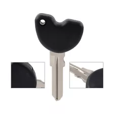 Uncut Blade Blank Key Black Fit For Vespa Piaggio 3VTE Fly 125 200 GTS250 300