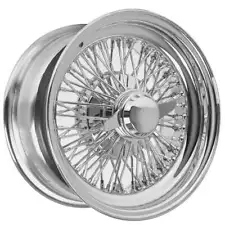 13 14 15" LA Wire Wheels Standard 72-Spoke Cross Lace Chrome Rims (1pc)