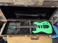 Vintage 1987 BC Rich ST3 ST III Guitar USA Neon Green Neckthru.Floyd W/Case