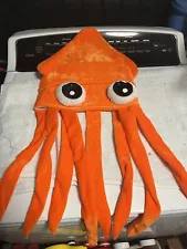 Adult Orange Squid Hat