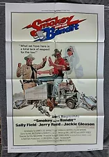 Smokey and the Bandit Movie Poster BURT REYNOLDS Sally Field JACKIE GLEESON 1977