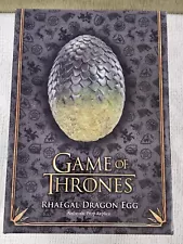 Game of Thrones Rhaegal Egg Green Authentic Prop Replica HBO NEW IN BOX!