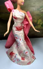 Barbie Avon 2010 ROSE SPLENDOR Model Muse Queen For A Day Dress Only