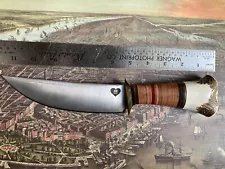 New ListingScagel Style Custom Hand Made Knife By AB Custom Cutlery 1095 High Carbon Steel