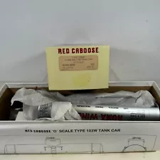 Red Caboose RC-321-5 O Roma Wine 103W Tanker Tank Car Unassembled Model Kit