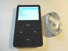 APPLE iPOD CLASSIC 5.5 GEN. BLACK 30GB...WOLFSON CHIP...NEW BATTERY...