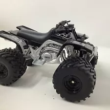 Vintage New RayYamaha Banshee Twin 350 6-Speed ATV Black Four Wheeler Cast RARE