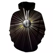 Galaxy Space 3D Digital Printing Men's Hooded Sweatshirt