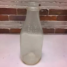 KINGSTON, NY, Milk Bottle BABCOCK'S Dairy EMBOSSED 1 QT. E57