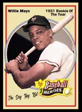 5 CARD LOT OF WILLIE MAYS PERSONALLY MADE MT