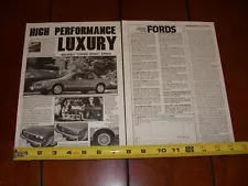 1986 OLDSMOBILE TORONADO ORIGINAL ARTICLE