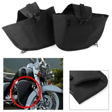 Motorcycle Soft Lowers Elephant Ears Leg Warmer Bag Chaps For Harley Road Glide