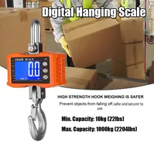 1000kg/2204lbs Digital Industrial Heavy Duty Hanging Scale Digital Scale G9G1