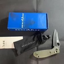 NEW Benchmade 555BKHG Mini Griptilian Olive 154CM Pocket Knife Mal Pardue