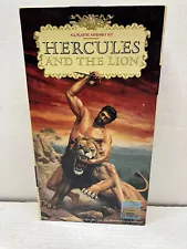 VINTAGE ORIGINAL 1960'S AURORA 1965 HERCULES AND THE LION STARTED MODEL KIT