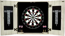 Hathaway Drifter Solid Wood Dartboard & Cabinet Set