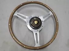 Vintage Real Wood Steering Wheel Derrington REAL DEAL 8 Hole Hub 50's-60's RARE!