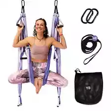 YB Yoga Trapeze Purple Swing/Sling/Inversion Tool Purple NEW