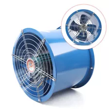 10" Axial Fan Cylinder Pipe Spray Booth Paint Fumes Exhaust Fan 2000m³/H 250W