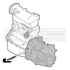 Genuine First Line Engine Mounting (Rear Lh) fits VW Golf TDi 1.9 0104 FEM4014