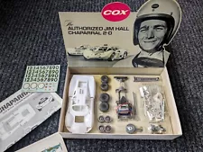 COX VINTAGE 1/25 CHAPARRAL SLOT CAR RACING KIT MINT IN BOX 1966 JIM HALL