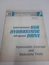 INTERNATIONAL 656 HYDROSTATIC All Speed DRIVE TRACTOR Sales Know How Bulletin