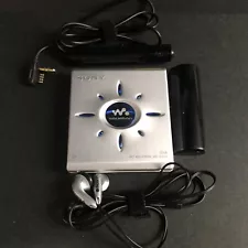 SONY MZ-E500 Silver Portable MiniDisc Player MD WALKMAN Confirmed Operation