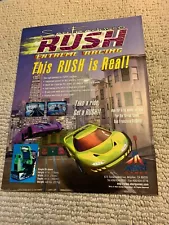 original ad San Francisco rush extreme racing Atari ARCADE VIDEO GAME FLYER