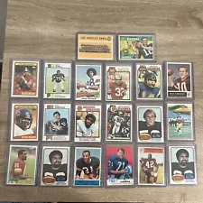 1970s and 1980s Football All Star 20 Card Lot Joe Montana Walter Payton