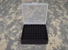 22 lr Ammo Box / Case / Storage (100) Round .22LR, .25 ACP (CLEAR COLOR)