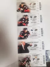 ANAHEIM DUCKS SEASON TICKET STUBS 2014-15 PERRY GETZLAF NASH MANSON KANE SELANNE