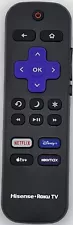 HISENSE ROKU Smart TV Remote - Brand New Original Hisense Roku Remote Control